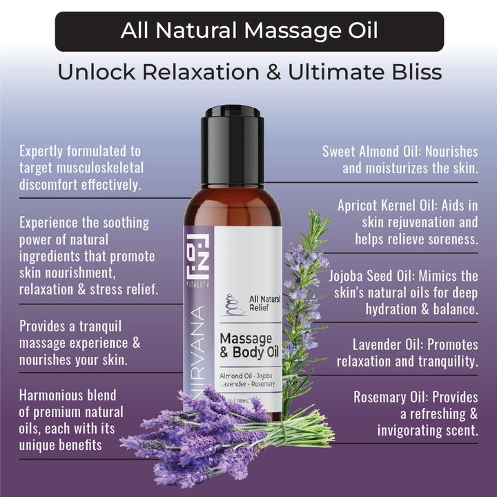 Nirvana All Natural Massage Oil – OZ Vitality